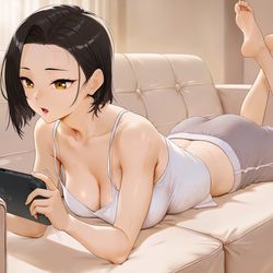 This is a pixiv picture whose title is くつろぐ矢式さん.