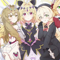 This is a pixiv picture whose title is 我多么希望她们能引导我…….