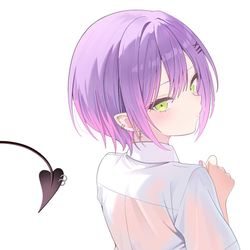 This is a pixiv picture whose title is 何みてるの？　続きはファンボックスへ.