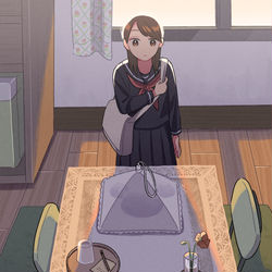 This is a pixiv picture whose title is 友達の家の晩ごはん.