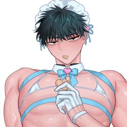 This is a pixiv picture whose title is 🩵.