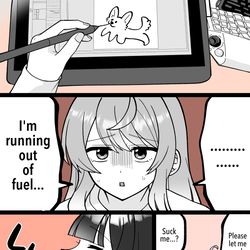 This is a pixiv picture whose title is 【EN】Nasal Breath.