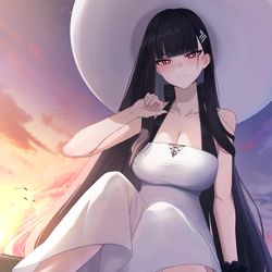 This is a pixiv picture whose title is 調月リオ「もっと一緒にいてくれるかしら…？」.