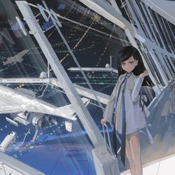 This is a pixiv picture whose title is [Will you come to Neptune soon?].