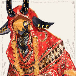 This is a pixiv picture whose title is 🐐？🐄？.