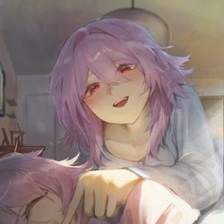 This is a pixiv picture whose title is 起きて、、、♭♡.