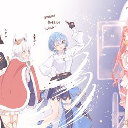 This is a pixiv picture whose title is 大変身メイクアップ！.