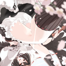 This is a pixiv picture whose title is 天狗が降りてくる.