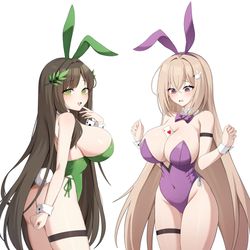 This is a pixiv picture whose title is 수박토끼들.