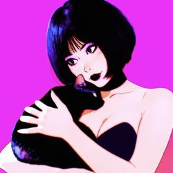 This is a pixiv picture whose title is mao 00.