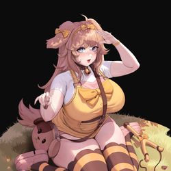 This is a pixiv picture whose title is 正常身材的黄油.