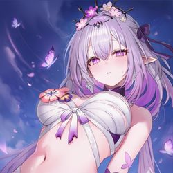 This is a pixiv picture whose title is 蝶.