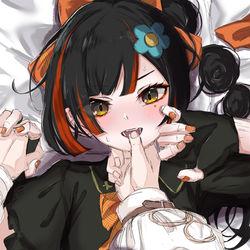 This is a pixiv picture whose title is 「ちょっと、強引すぎん…？」.