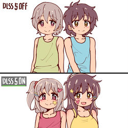 This is a pixiv picture whose title is DLSS5比較.