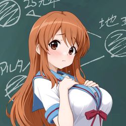 This is a pixiv picture whose title is 乳寄せ.