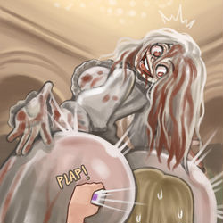 This is a pixiv picture whose title is Sneak attack.