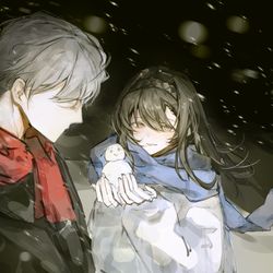 This is a pixiv picture whose title is 前文明小倆口.