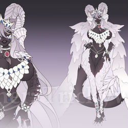 This is a pixiv picture whose title is The Platinum Kulve Taroth.