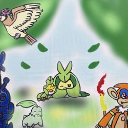 This is a pixiv picture whose title is 緑いっぱいの優しい場所🍀🌳🍀.