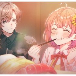 This is a pixiv picture whose title is にいやんとお寿司！.