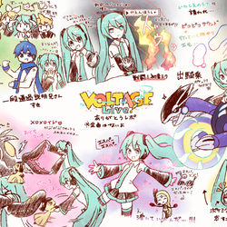 This is a pixiv picture whose title is ポケミクライブレポ.