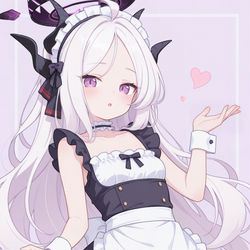 This is a pixiv picture whose title is ヒナ💜.