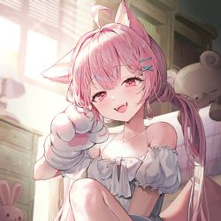 This is a pixiv picture whose title is 🐈.