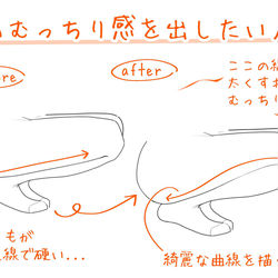 This is a pixiv picture whose title is 足のむっちり感を出したい人へ.