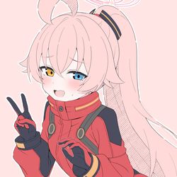 This is a pixiv picture whose title is 臨戦？ホシノ.