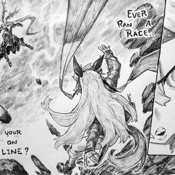 This is a pixiv picture whose title is White Lightning Coming Through!.