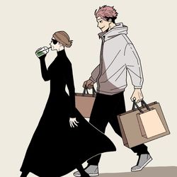 This is a pixiv picture whose title is 荷物持ちの老兵.