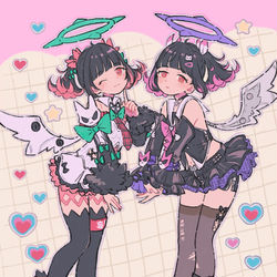 This is a pixiv picture whose title is 【ゼンゼロ】どっちの羽ちゃんも好き.