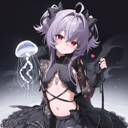 This is a pixiv picture whose title is 美しいクラゲ!.