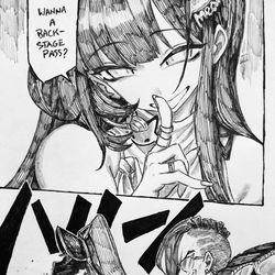 This is a pixiv picture whose title is B-Side.
