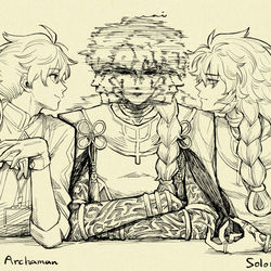 This is a pixiv picture whose title is FGOLog②｜偽典ソロモン・ロマニ中心.