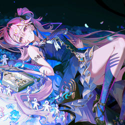 This is a pixiv picture whose title is 💜✨.