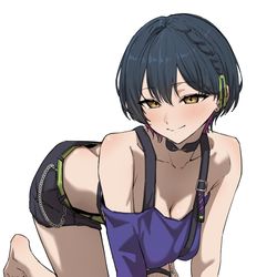 This is a pixiv picture whose title is 四つ這いのやま.