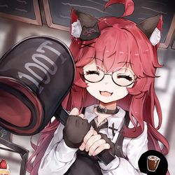 This is a pixiv picture whose title is 🔨.