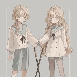 This is a pixiv picture whose title is ♘ ♘.