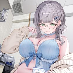 This is a pixiv picture whose title is おはよ～お寝坊さん.