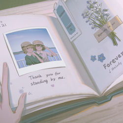 This is a pixiv picture whose title is 古いアルバム.