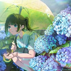 This is a pixiv picture whose title is 雨上がりの匂い.
