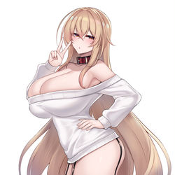 This is a pixiv picture whose title is 首輪ちゃん.