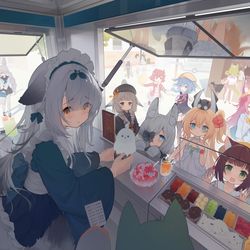 This is a pixiv picture whose title is 🍦🍧🍨.