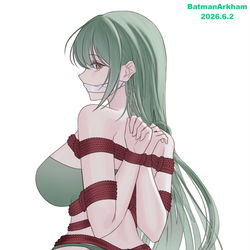 This is a pixiv picture whose title is 若叶睦捆绑全身版+CP拼图.