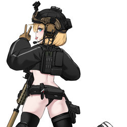 This is a pixiv picture whose title is TAC-GIRL! 😎.