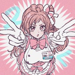 This is a pixiv picture whose title is にくるピース.