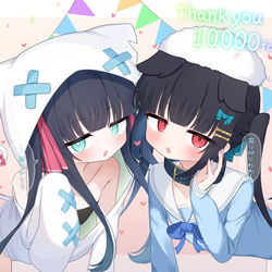 This is a pixiv picture whose title is ツイッター10,000人記念うちの子イラスト！！.
