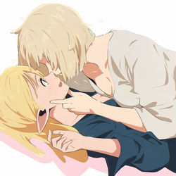 This is a pixiv picture whose title is Marcille x Falin「マルシル x ファリン」.