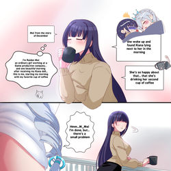 This is a pixiv picture whose title is that morning!.
